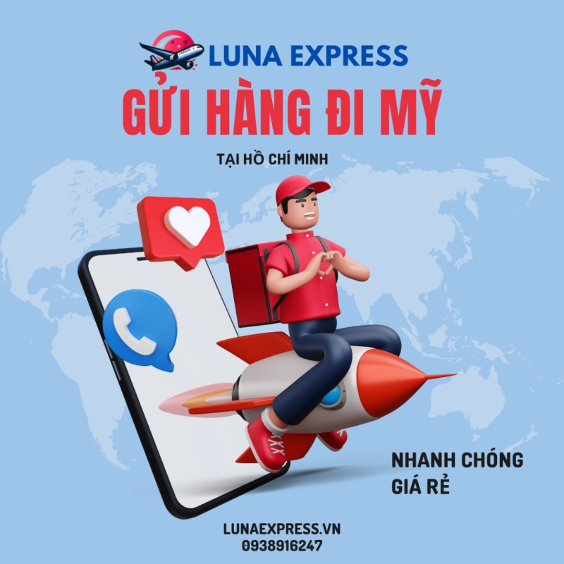 Luna Express - Gửi hàng đi Mỹ giá rẻ, nhanh chóng